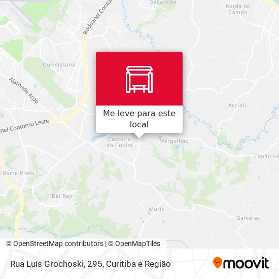 Rua Luís Grochoski, 295 mapa