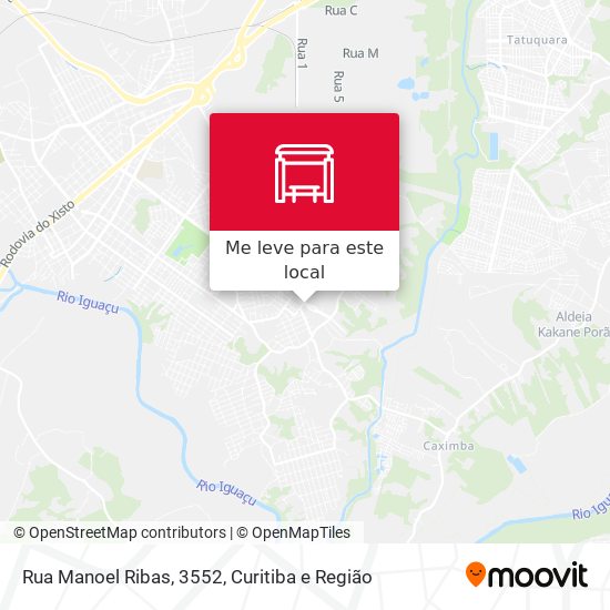 Rua Manoel Ribas, 3552 mapa