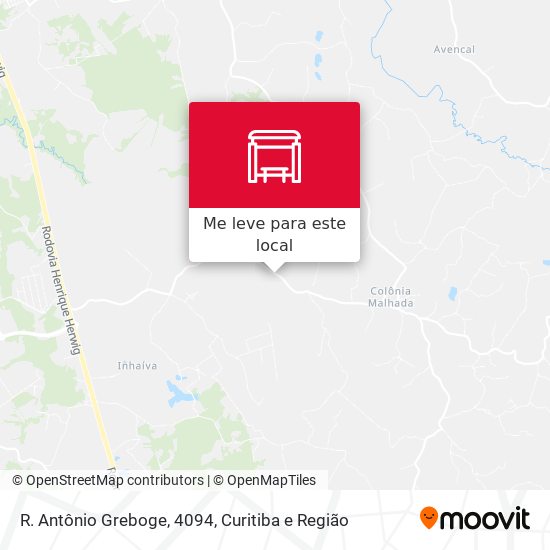 R. Antônio Greboge, 4094 mapa
