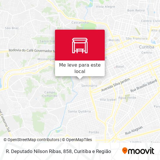 R. Deputado Nilson Ribas, 858 mapa