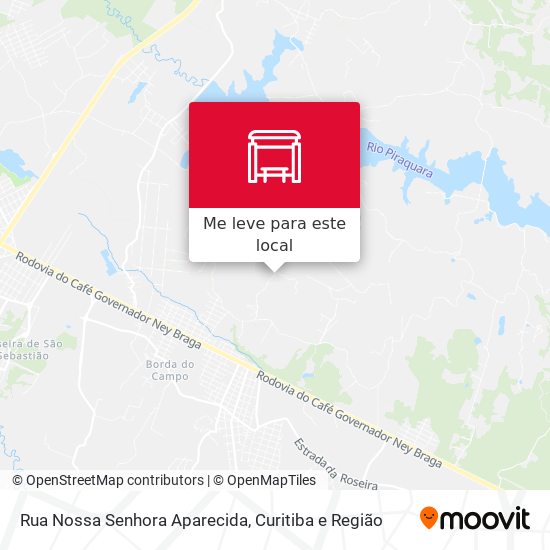 Rua Nossa Senhora Aparecida mapa