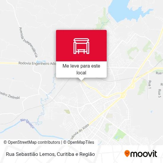 Rua Sebastião Lemos mapa