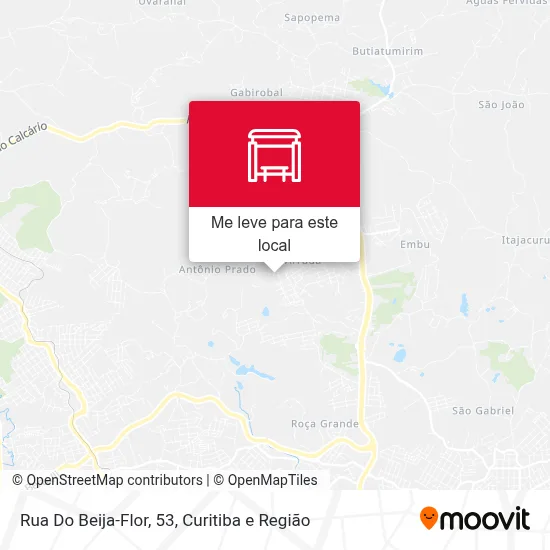 Rua Do Beija-Flor, 53 mapa