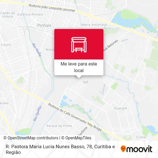 R. Pastora Maria Lucia Nunes Basso, 78 mapa