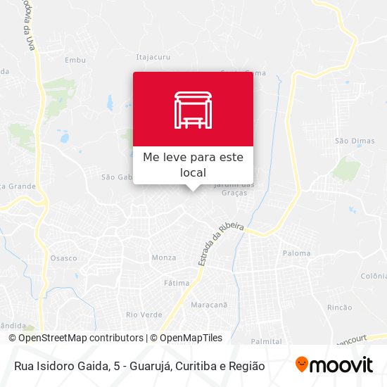Rua Isidoro Gaida, 5 - Guarujá mapa