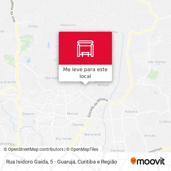 Rua Isidoro Gaida, 5 - Guarujá mapa