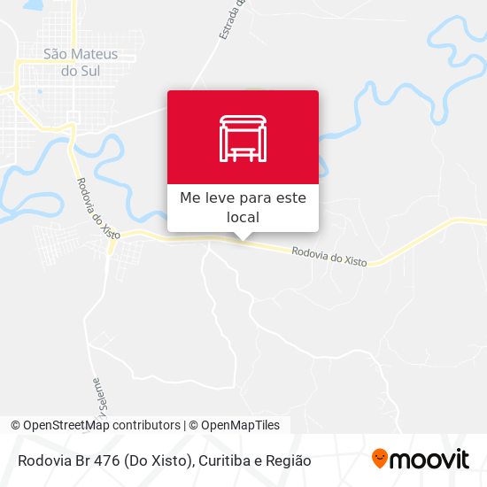 Rodovia Br 476 (Do Xisto) mapa