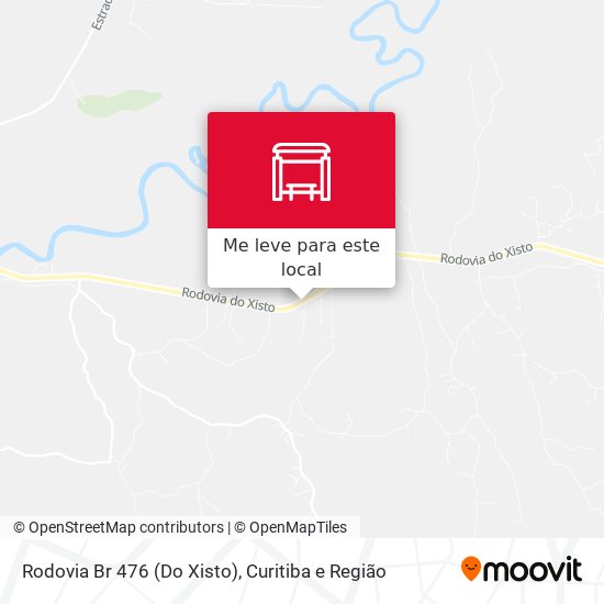 Rodovia Br 476 (Do Xisto) mapa