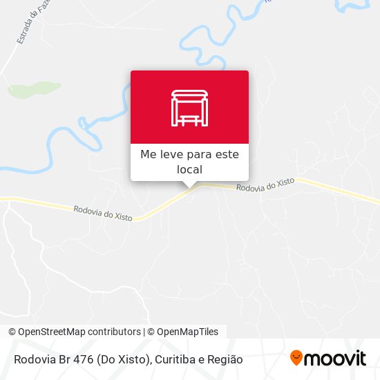 Rodovia Br 476 (Do Xisto) mapa