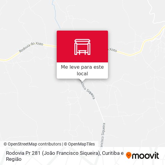 Rodovia Pr 281 (João Francisco Siqueira) mapa