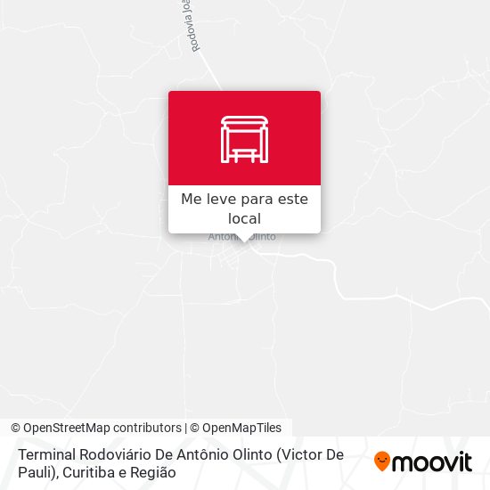 Terminal Rodoviário De Antônio Olinto (Victor De Pauli) mapa