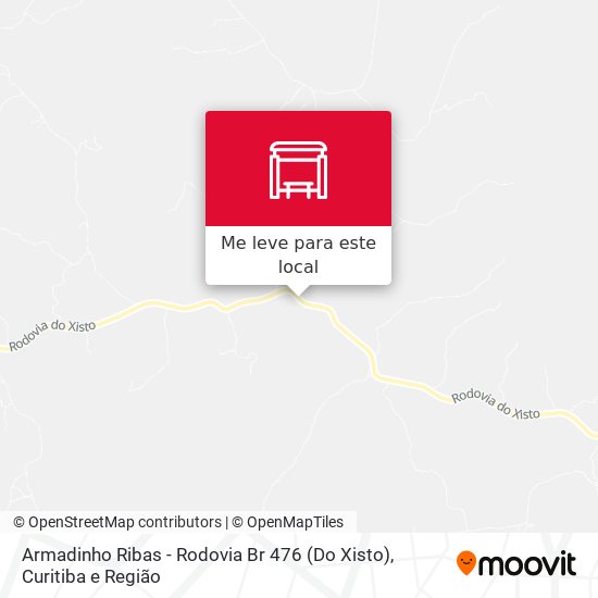 Armadinho Ribas - Rodovia Br 476 (Do Xisto) mapa