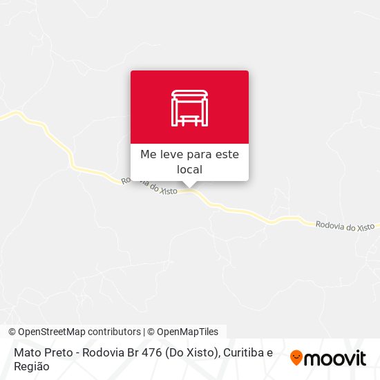 Mato Preto - Rodovia Br 476 (Do Xisto) mapa