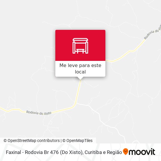 Faxinal - Rodovia Br 476 (Do Xisto) mapa
