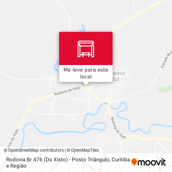 Rodovia Br 476 (Do Xisto) - Posto Triângulo mapa