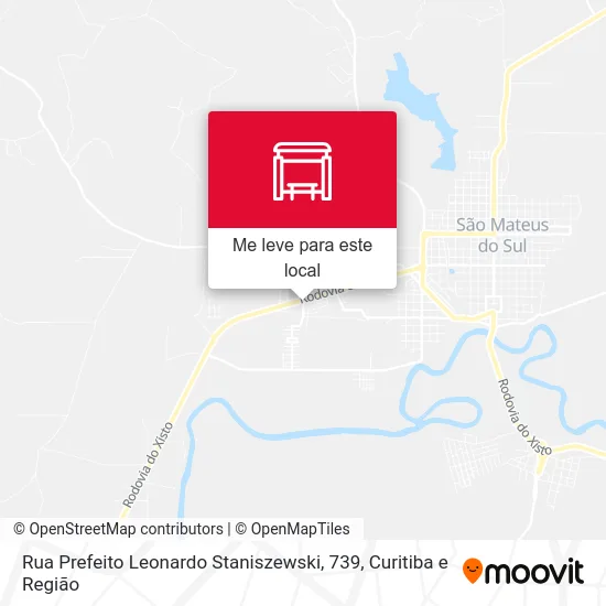 Rua Prefeito Leonardo Staniszewski, 739 mapa