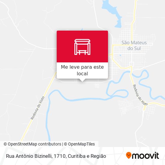 Rua Antônio Bizinelli, 1710 mapa