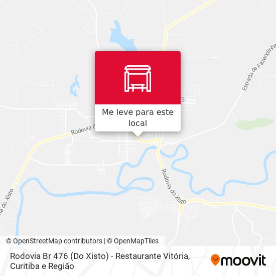 Rodovia Br 476 (Do Xisto) - Restaurante Vitória mapa