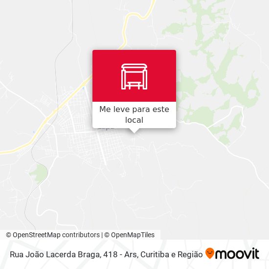 Rua João Lacerda Braga, 418 - Ars mapa