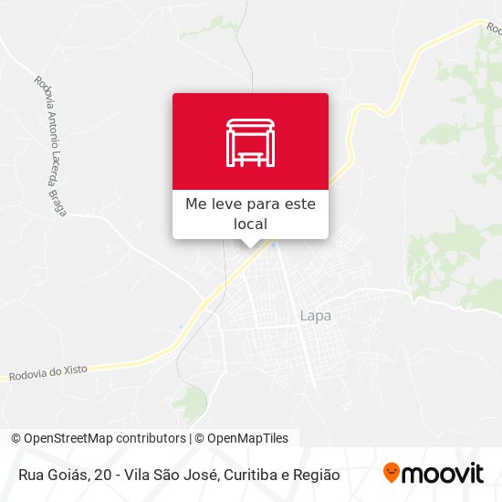 Rua Goiás, 20 - Vila São José mapa