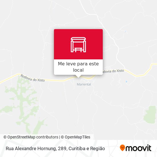 Rua Alexandre Hornung, 289 mapa