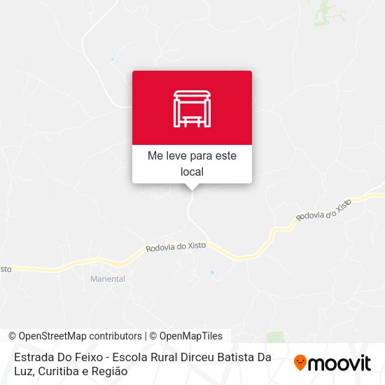 Estrada Do Feixo - Escola Rural Dirceu Batista Da Luz mapa