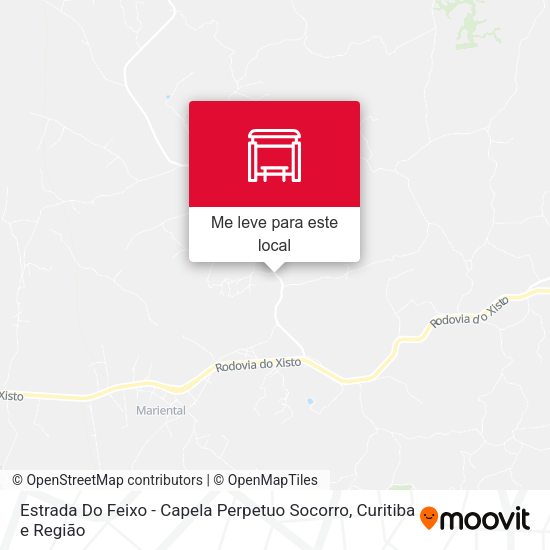 Estrada Do Feixo - Capela Perpetuo Socorro mapa