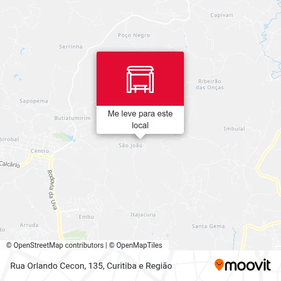Rua Orlando Cecon, 135 mapa