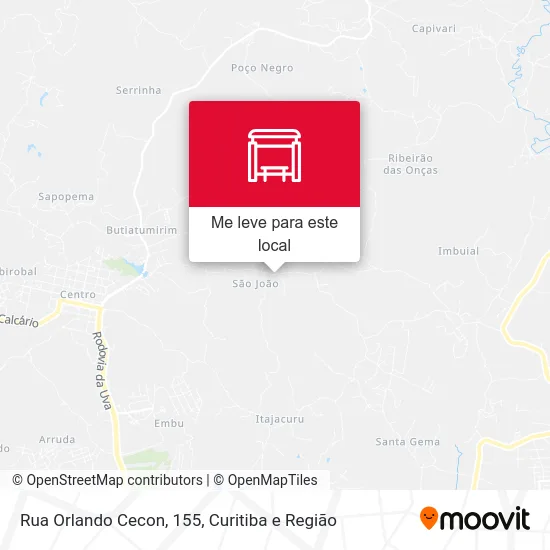 Rua Orlando Cecon, 155 mapa