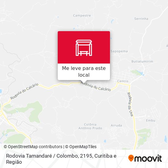 Rodovia Tamandaré / Colombo, 2195 mapa