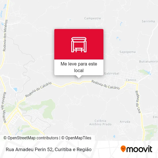 Rua Amadeu Perin 52 mapa