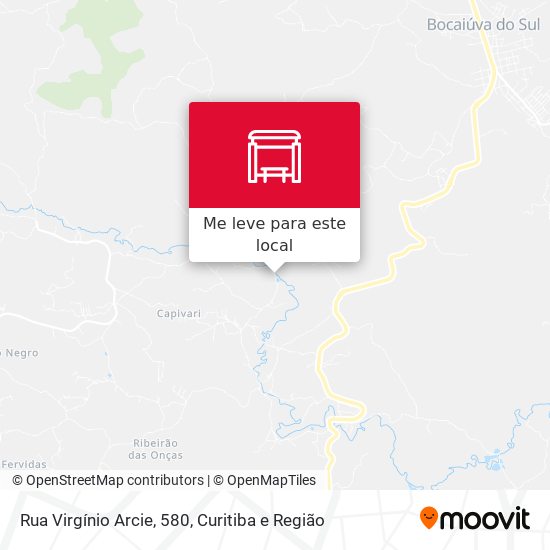 Rua Virgínio Arcie, 580 mapa