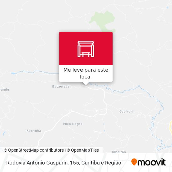 Rodovia Antonio Gasparin, 155 mapa