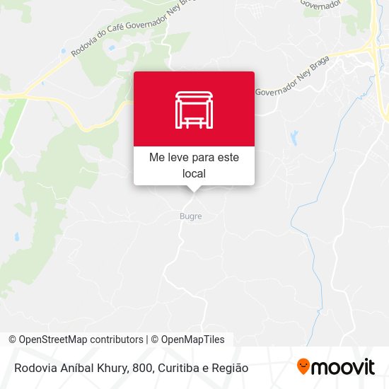Rodovia Aníbal Khury, 800 mapa
