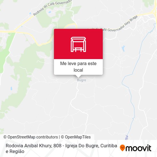 Rodovia Aníbal Khury, 808 - Igreja Do Bugre mapa
