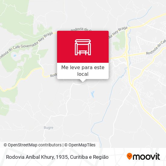 Rodovia Aníbal Khury, 1935 mapa