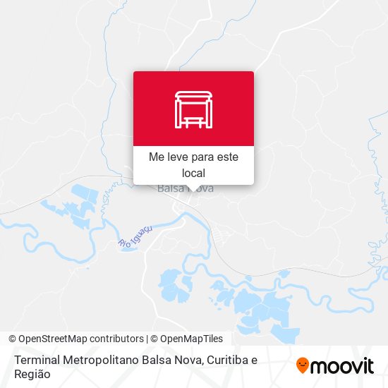Terminal Metropolitano Balsa Nova mapa