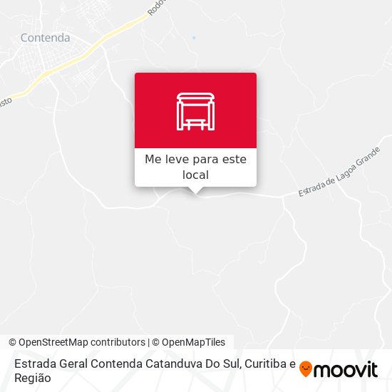 Estrada Geral Contenda Catanduva Do Sul mapa