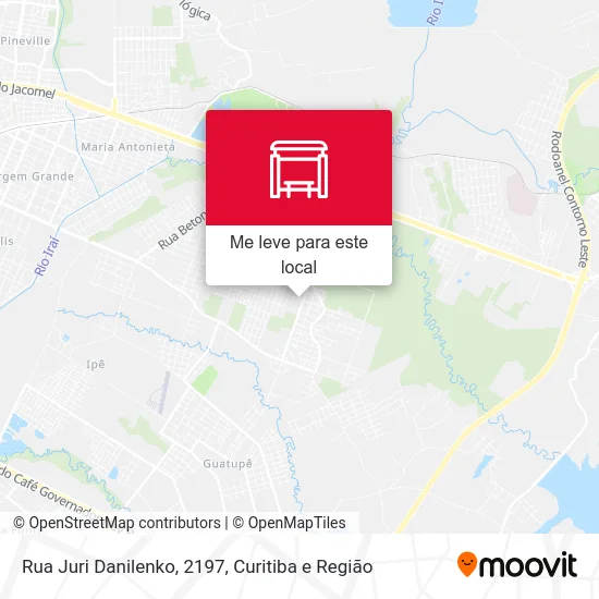 Rua Juri Danilenko, 2197 mapa