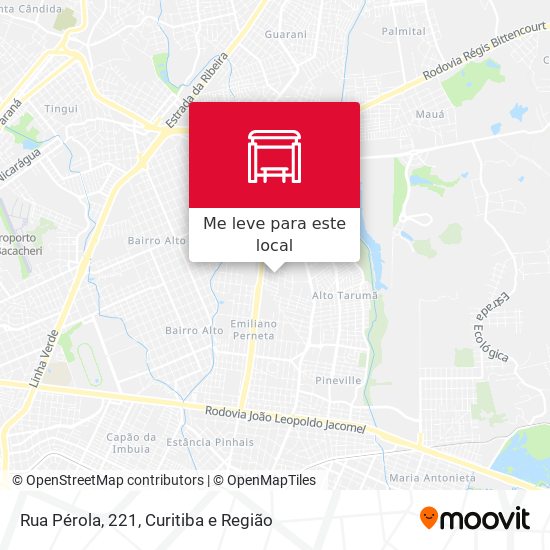 Rua Pérola, 221 mapa