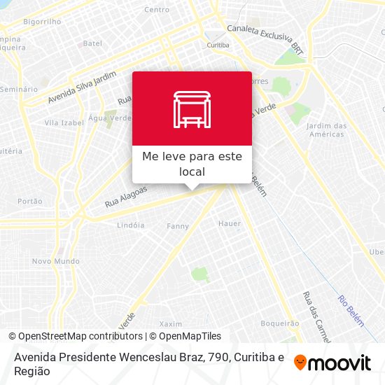 Avenida Presidente Wenceslau Braz, 790 mapa