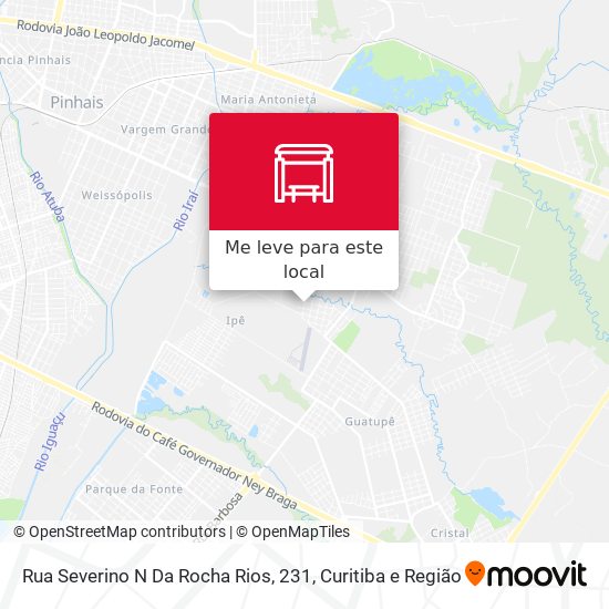 Rua Severino N Da Rocha Rios, 231 mapa