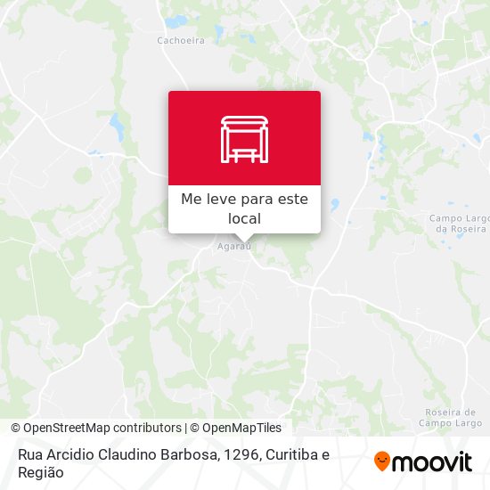 Rua Arcidio Claudino Barbosa, 1296 mapa
