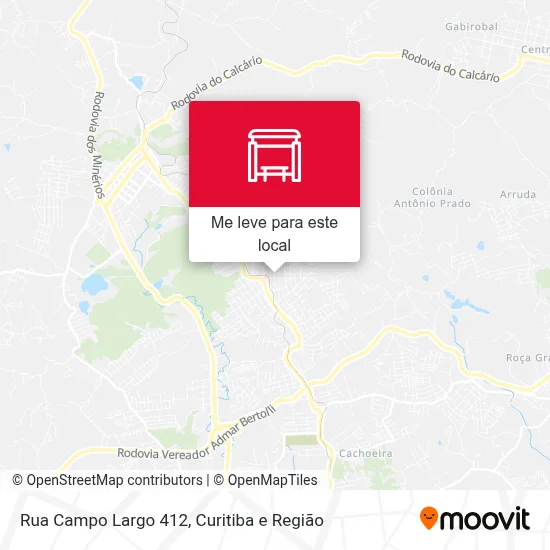 Rua Campo Largo 412 mapa