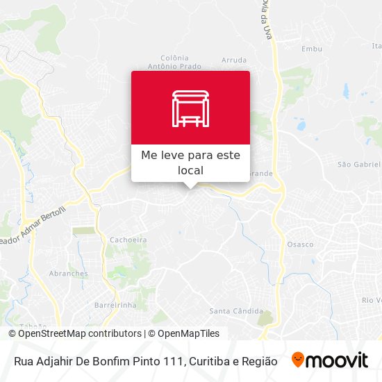 Rua Adjahir De Bonfim Pinto 111 mapa