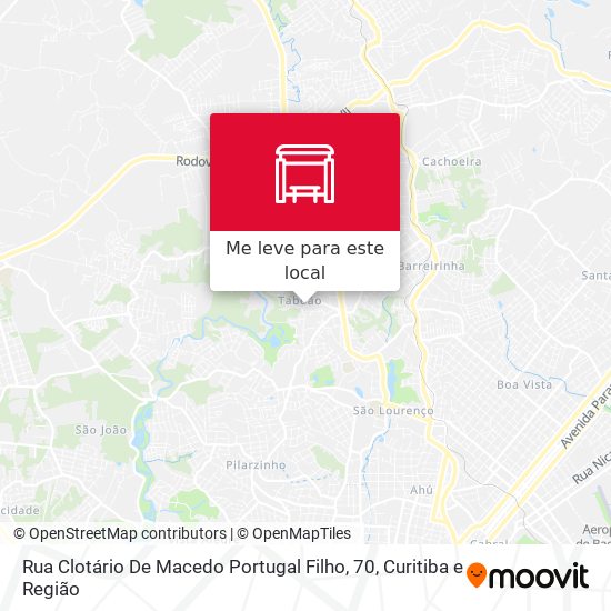 Rua Clotário De Macedo Portugal Filho, 70 mapa