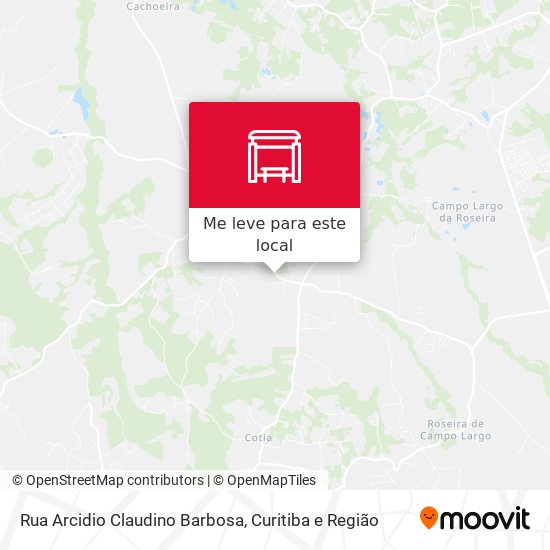 Rua Arcidio Claudino Barbosa mapa