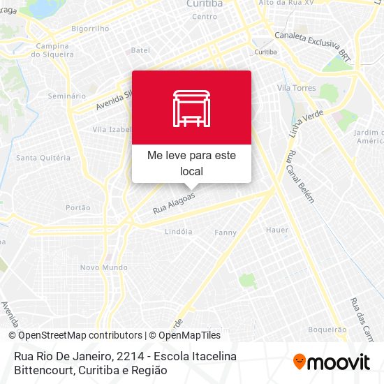 Rua Rio De Janeiro, 2214 - Escola Itacelina Bittencourt mapa