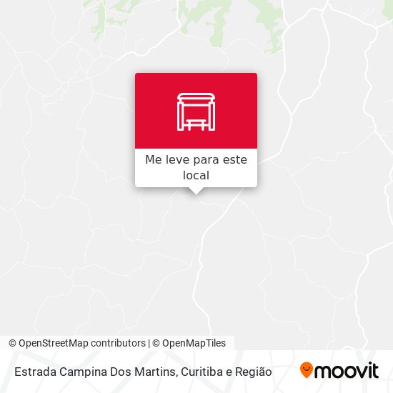 Estrada Campina Dos Martins mapa