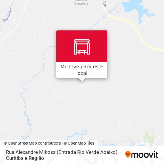 Rua Alexandre Mikosz (Entrada Rio Verde Abaixo) mapa